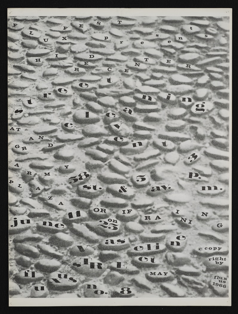 Fluxus Vaseline sTREet, (Fluxus newspaper # 8)
