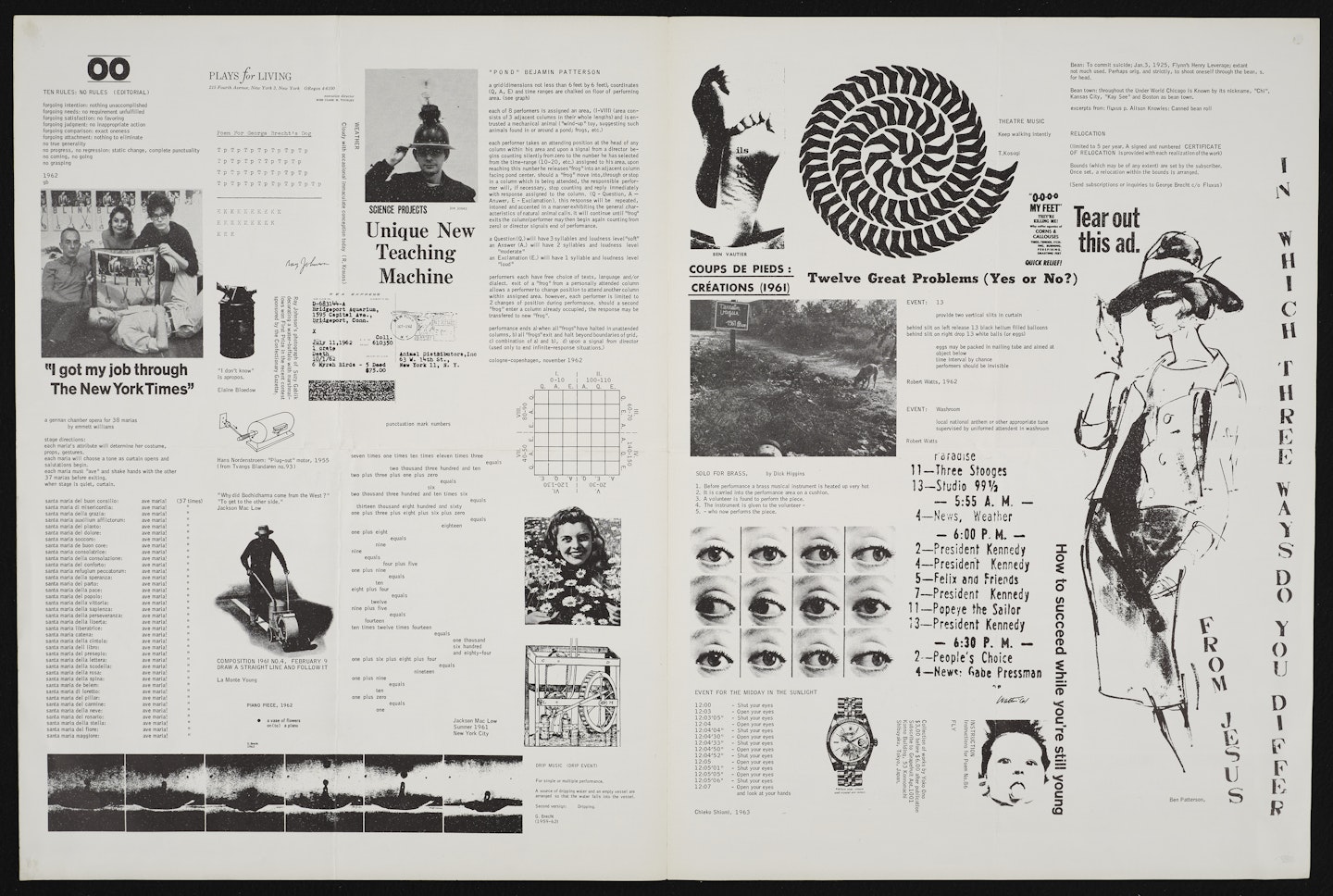 cc V TRE, (Fluxus Newspaper #2)