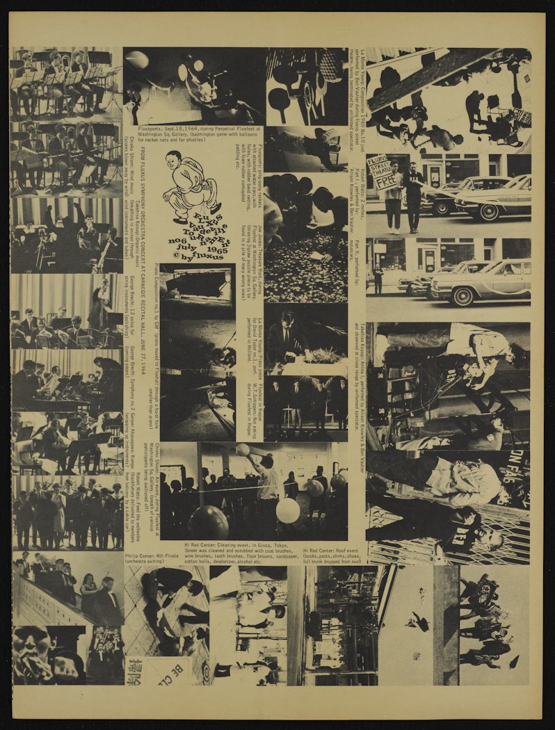 Fluxus Vaudeville TouRnam Ent, (Fluxus newspaper #6)