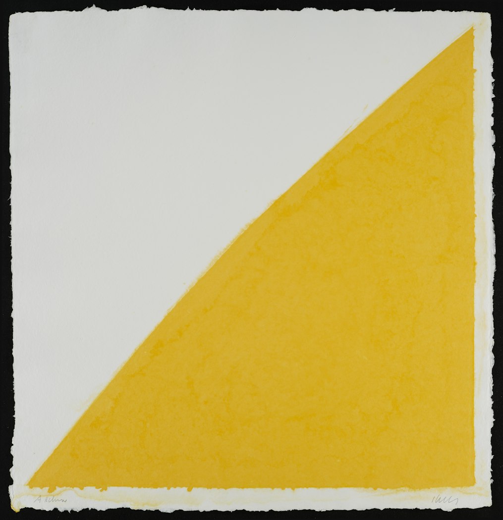 Colored Paper Image XIV (Yellow Curve)