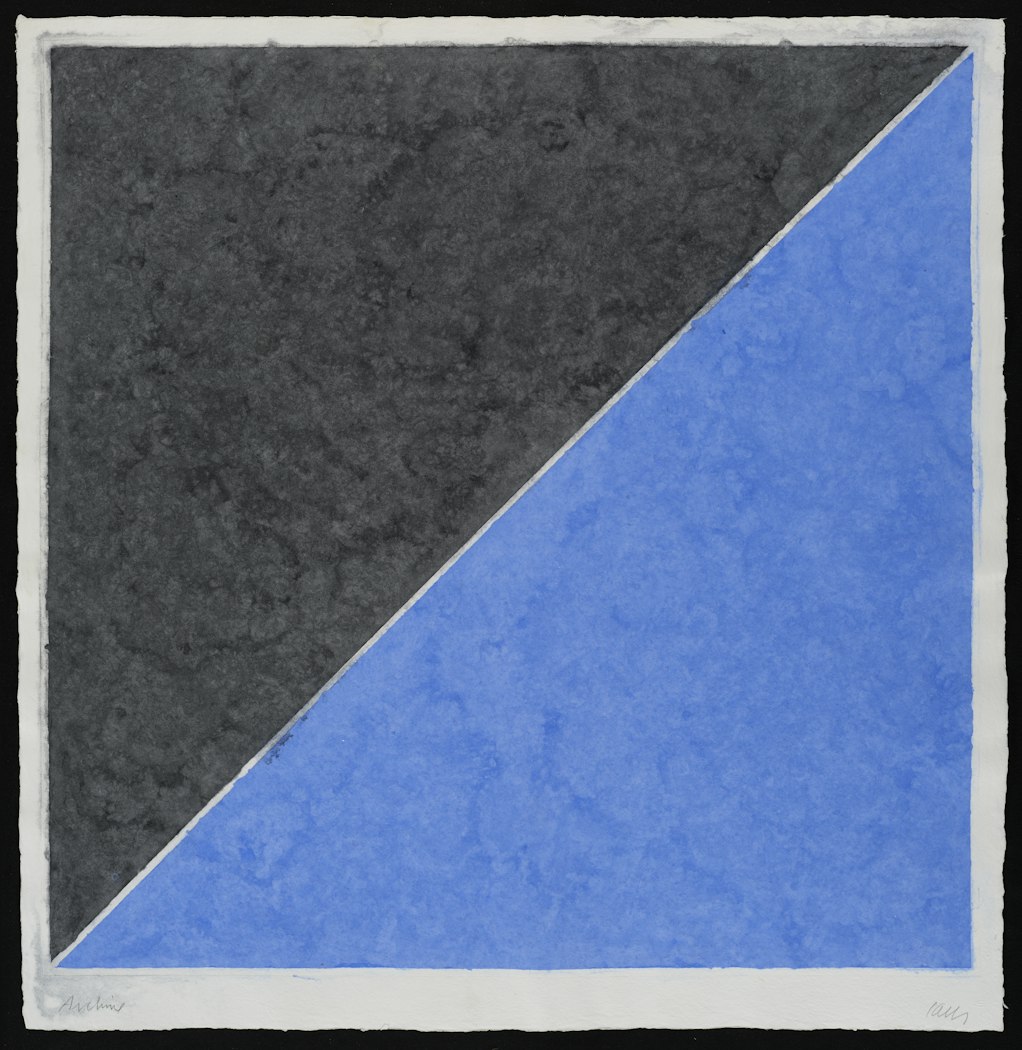 Colored Paper Image XV (Dark Gray and Blue)