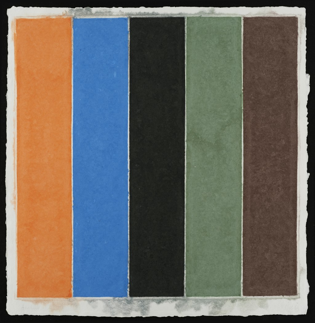 Colored Paper Image XXI (Orange/Blue/Black/Green/Brown)