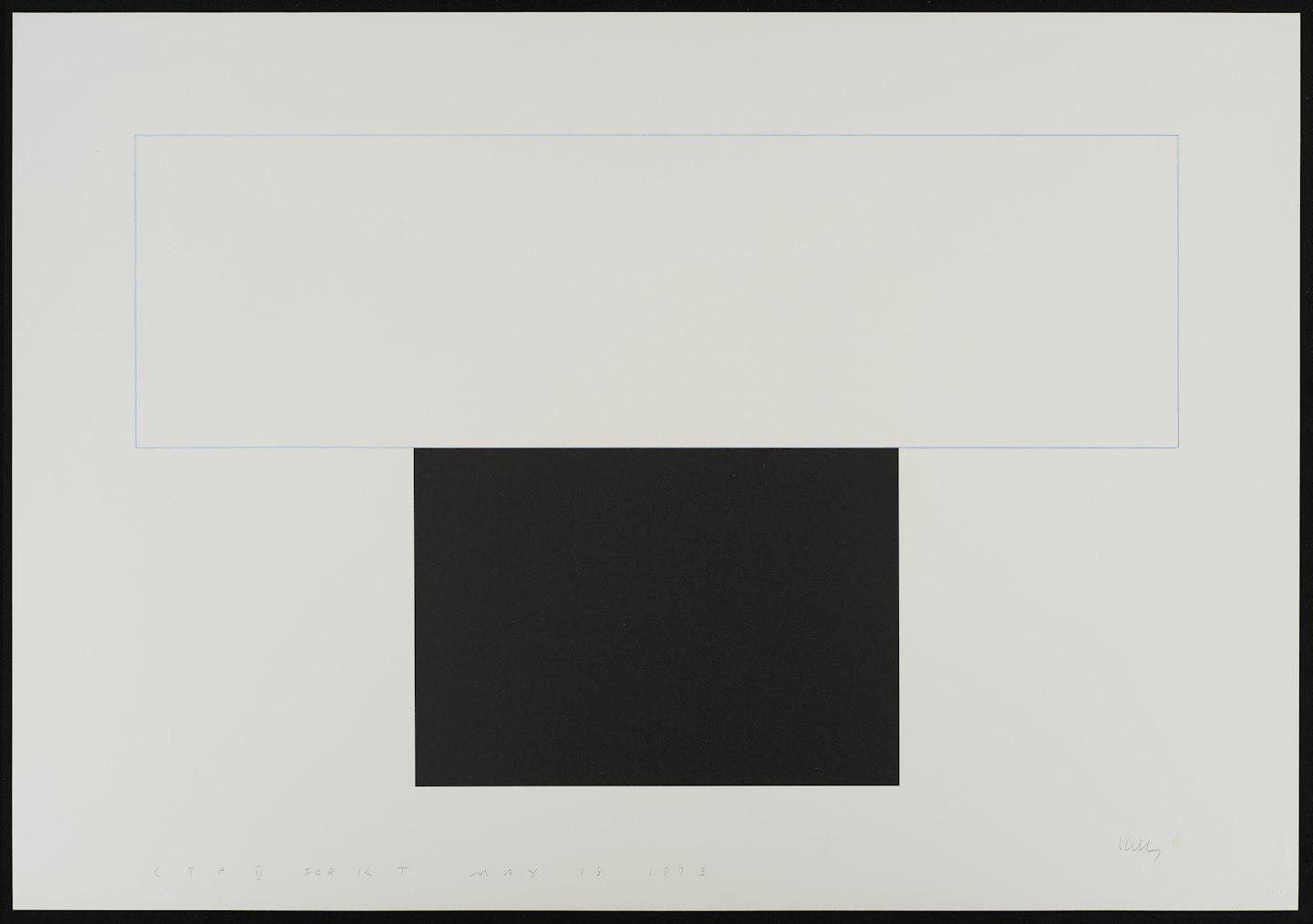 Trial Proof for White Bar with Black