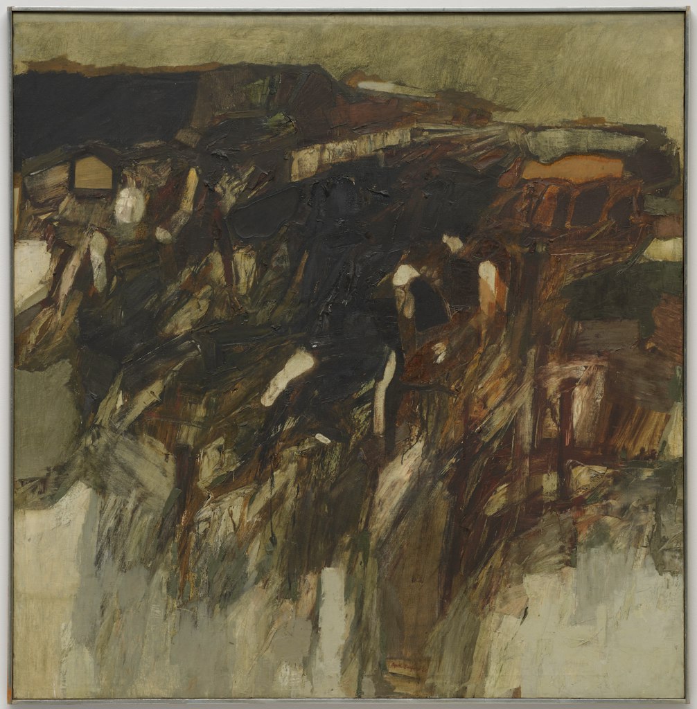 Figures in Black Landscape