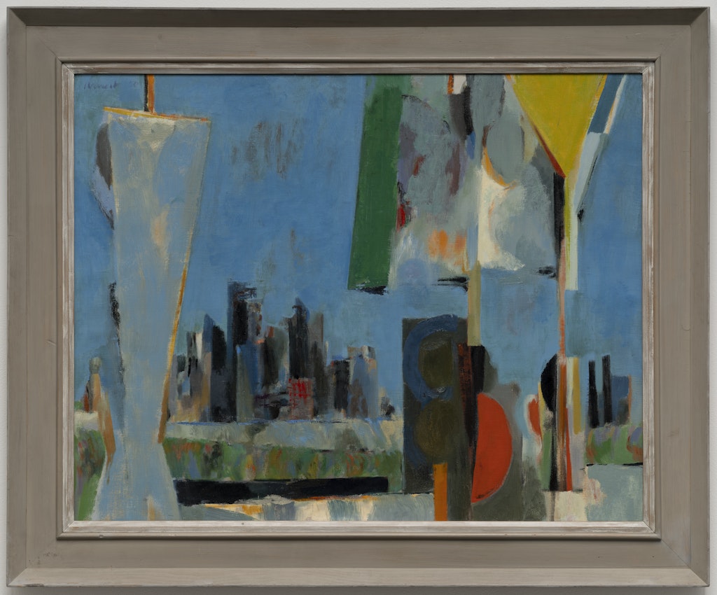 View of the City Through Signs