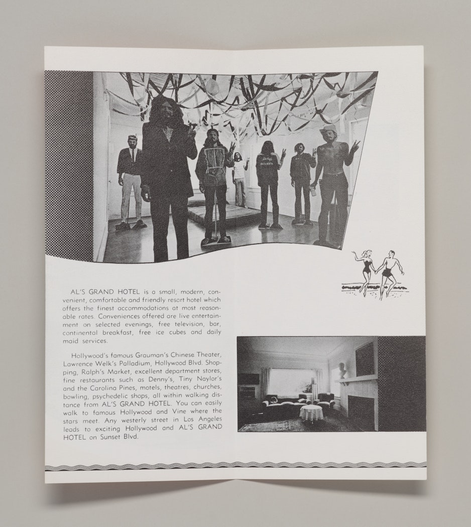 brochure for Al's Grand Hotel