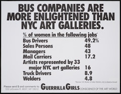 Bus companies are more enlightened than NYC Galleries