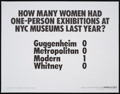 How many women had one-person exhibitions at NYC?