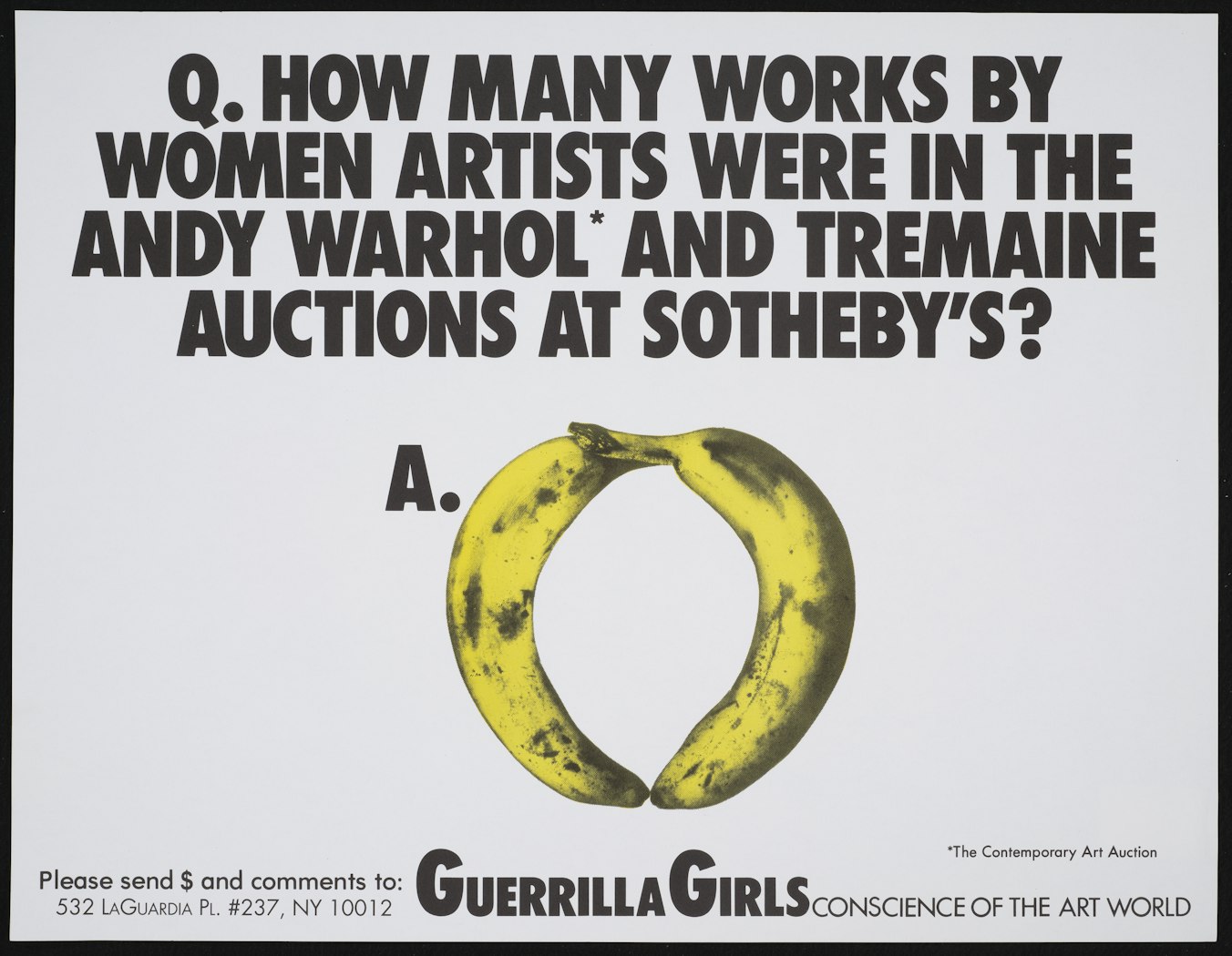 How many works by women artists were in the Warhol & . . .