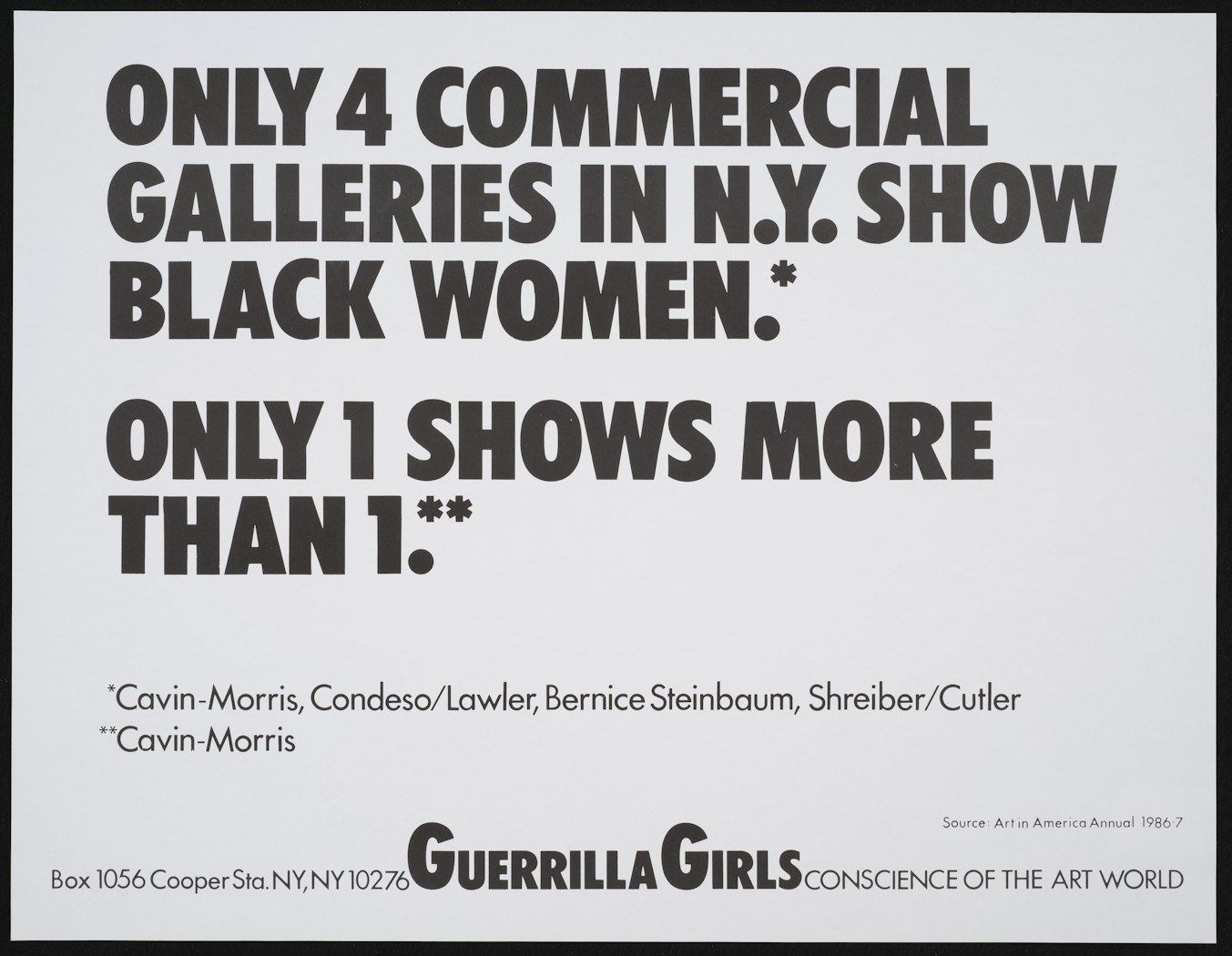 Only four commercial galleries show Black Women in NYC