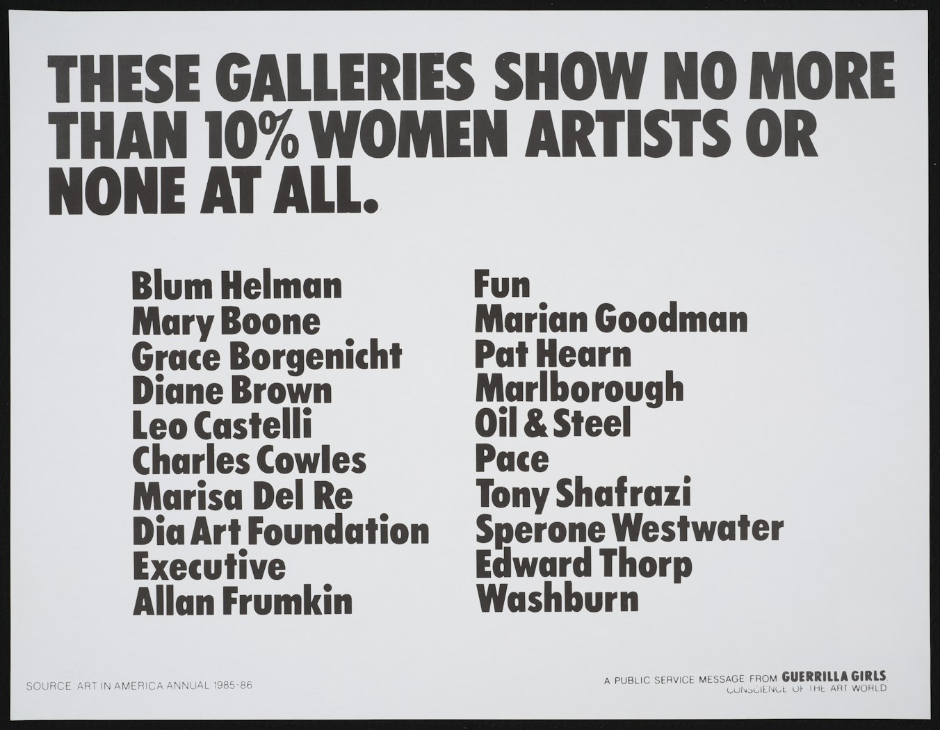 These galleries show no more than 10% . . .