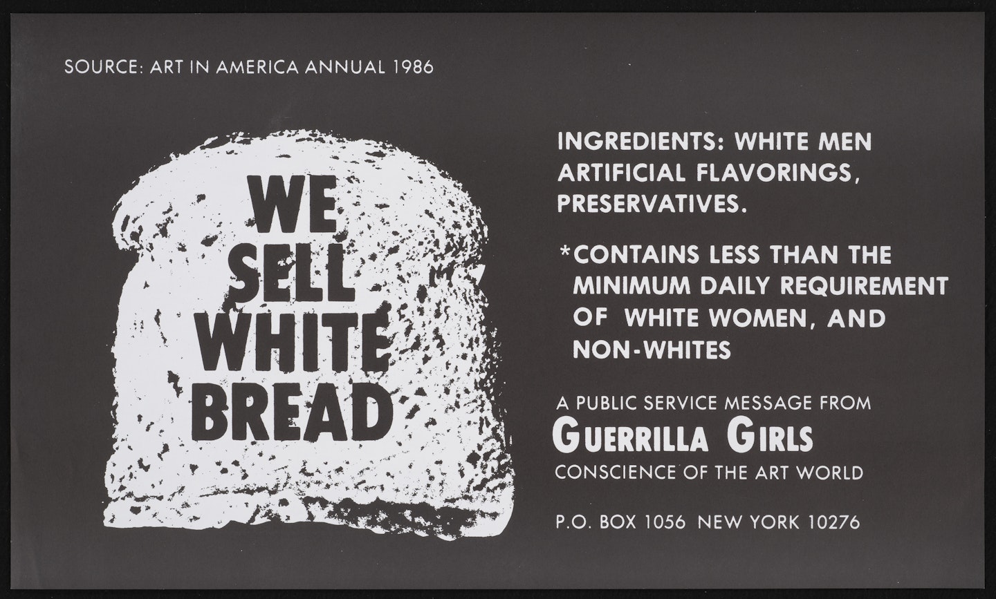 We sell White Bread . . .