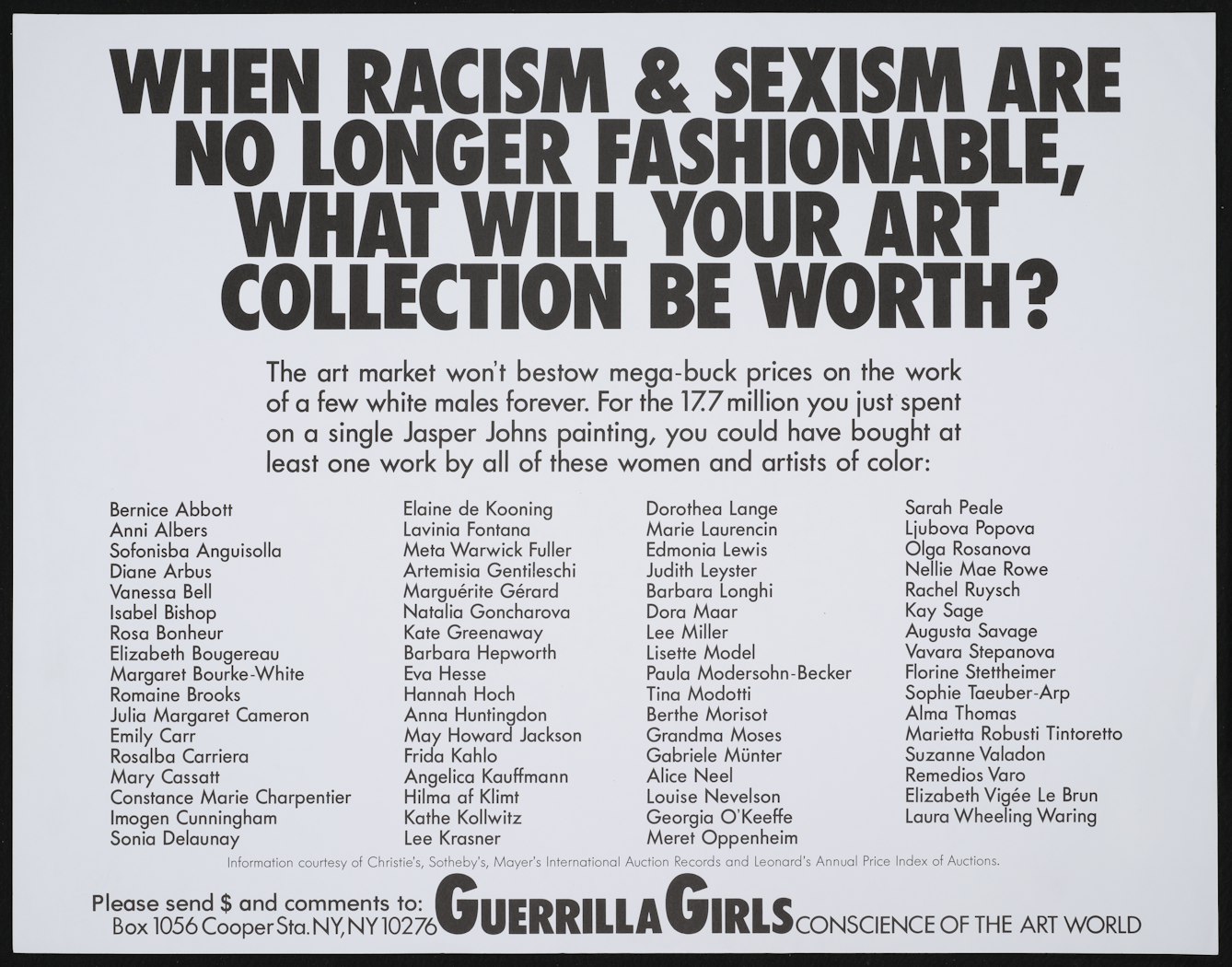 When racism and sexism are no longer fashionable . . .
