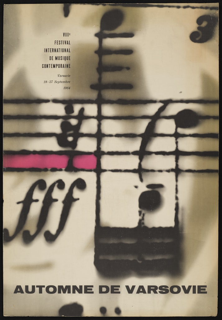 poster for VIIIe Festival International de Musique Contemoraine Varsouie, September 18-27 1964