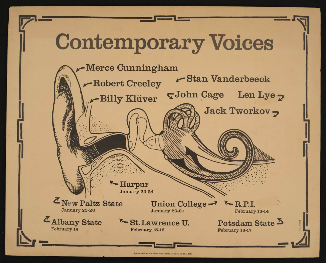 poster for NY State Council for the Arts: Contemporary Voices