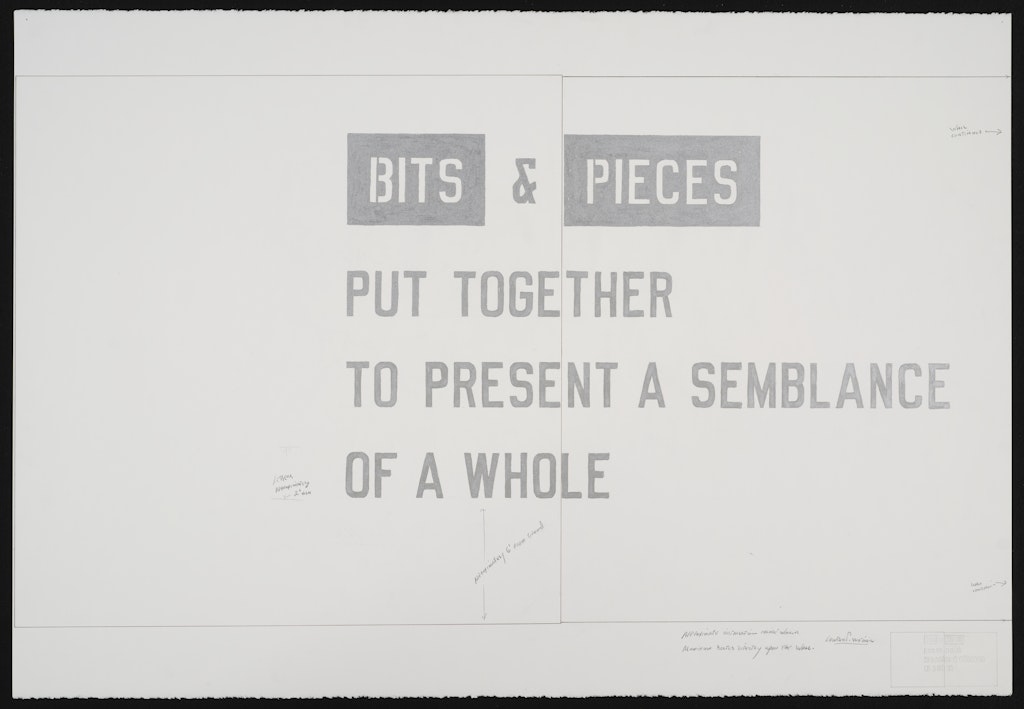 Study for Bits & Pieces Put Together to Present a Semblance of a Whole