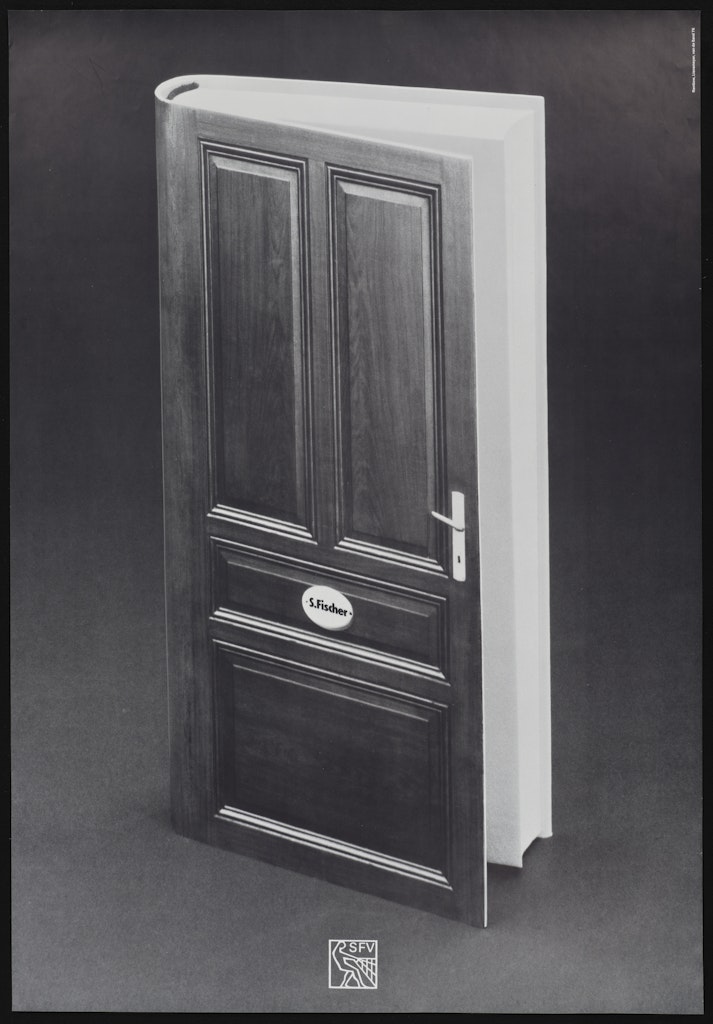 Poster for S. Fischer Publishing House, Das Turbuch