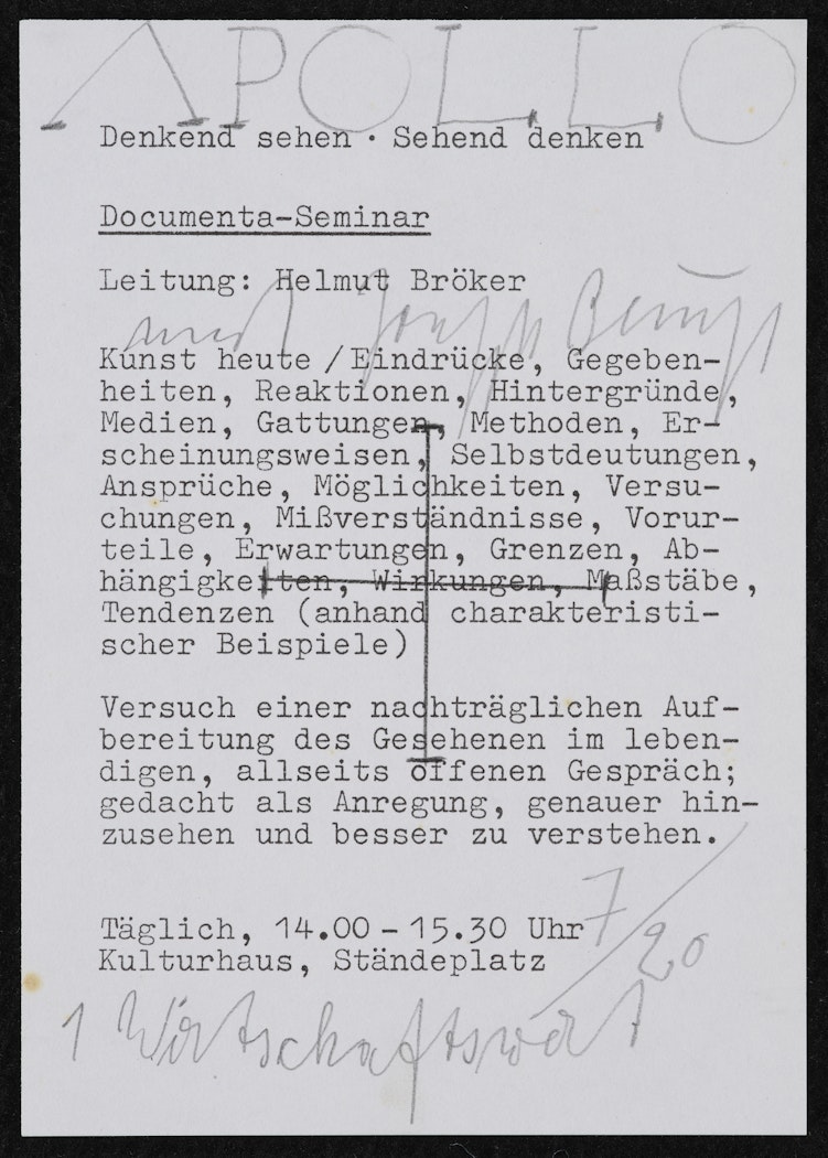 APOLLO mit Beuys (APOLLO with Beuys)