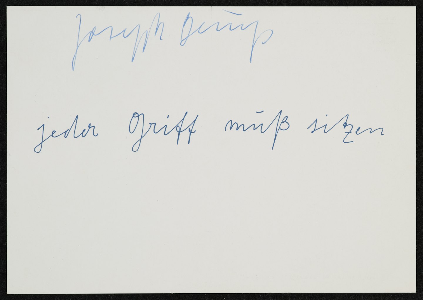 jeder Griff muß sitzen (Every Touch Must Be Right)