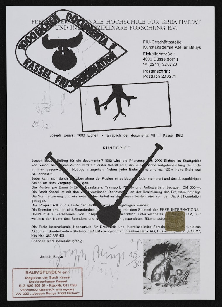 Rundbrief F.I.U. (F.I.U. Mailer)