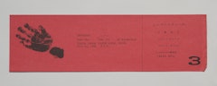 Ticket for Symposium, French Cancan Coffee House, Kyoto, July 22, 1964 (one of Three Kyoto Events)