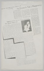 Promotional handout for The Stone or Works by Yoko Ono