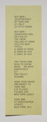 "Buy Now: Self-Portrait by Yoko Ono"
