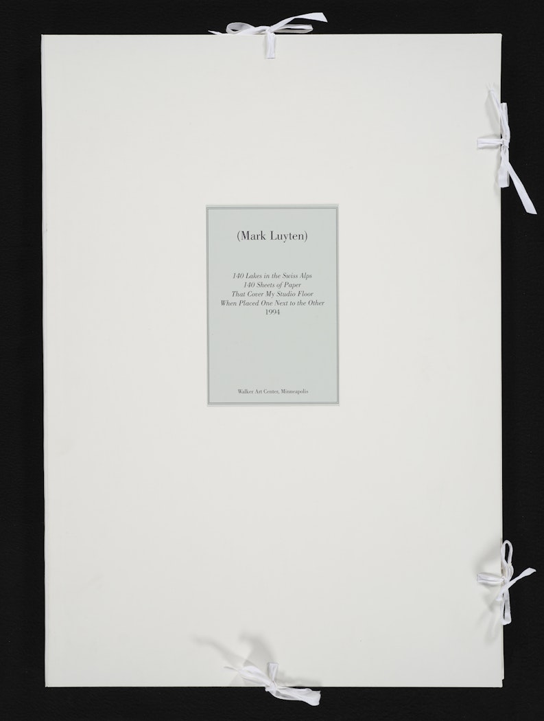 140 Lakes in the Swiss Alps 140 Sheets of Paper That Cover My Studio Ceiling When Placed One Next to the Other from On a Balcony