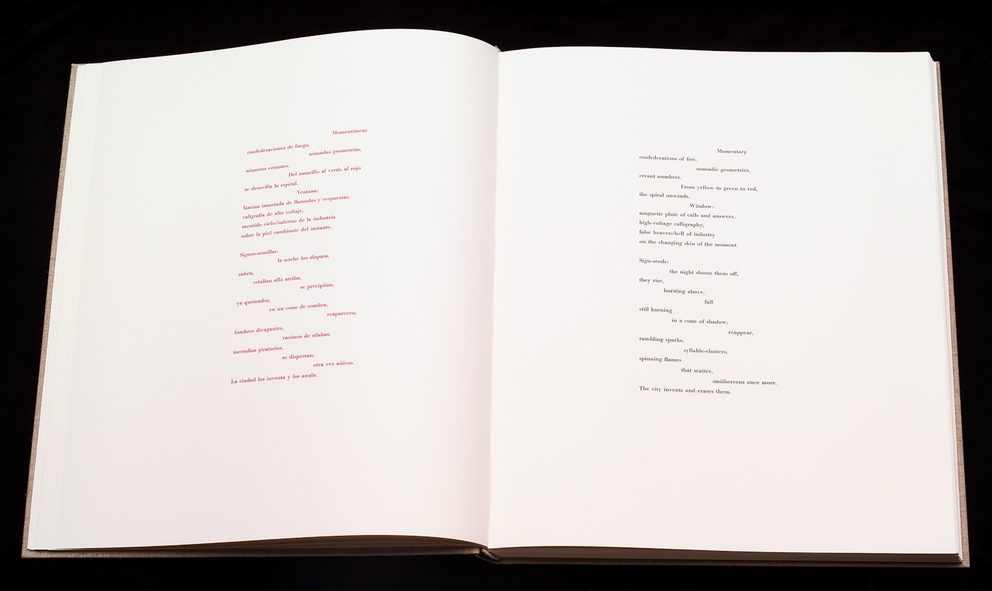2-page spread of opened book
