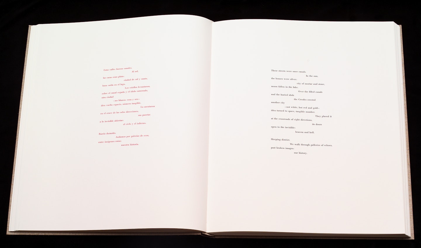 2-page spread of opened book
