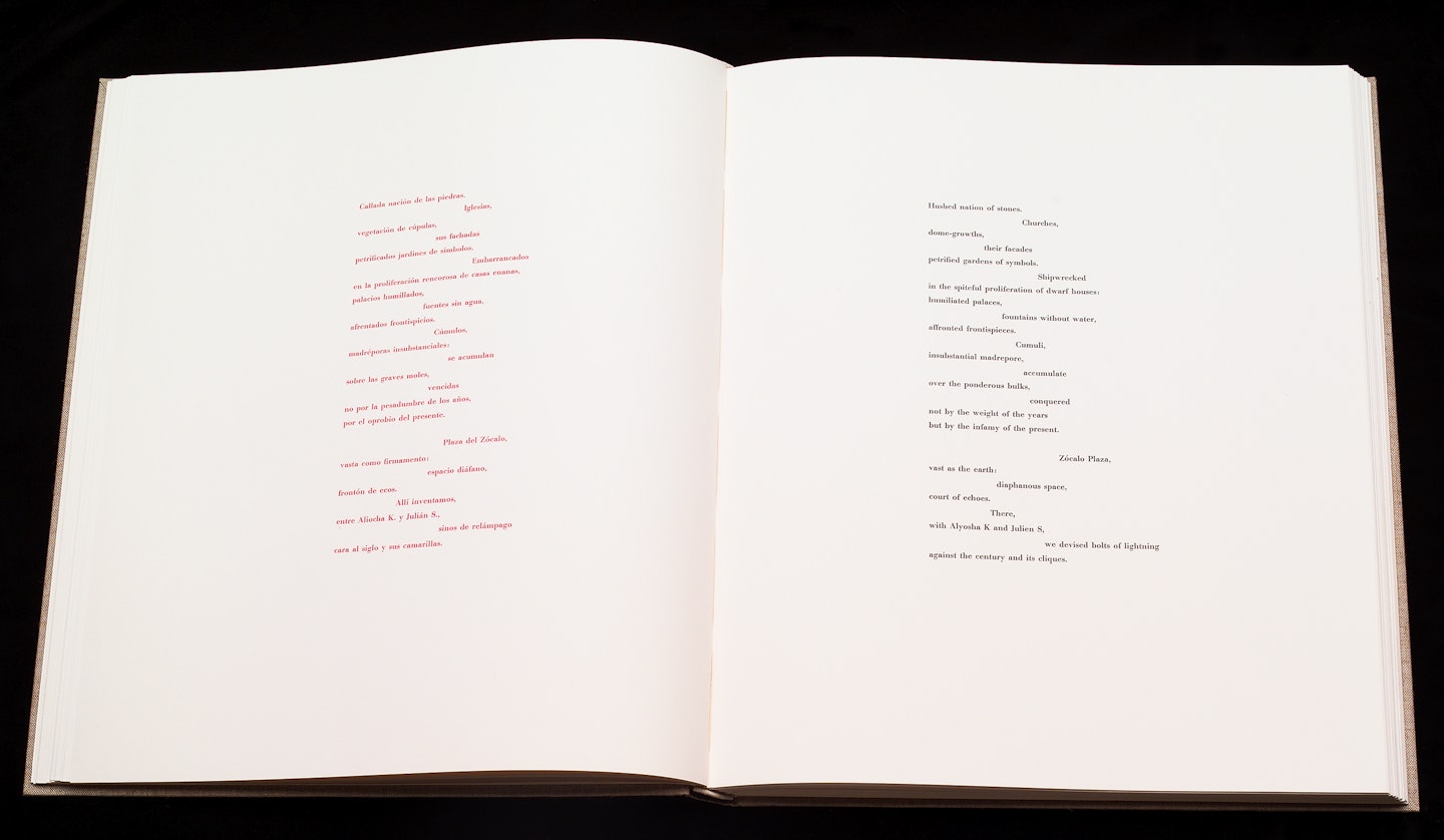 2-page spread of opened book