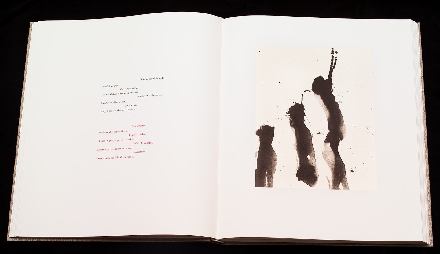 2-page spread of opened book