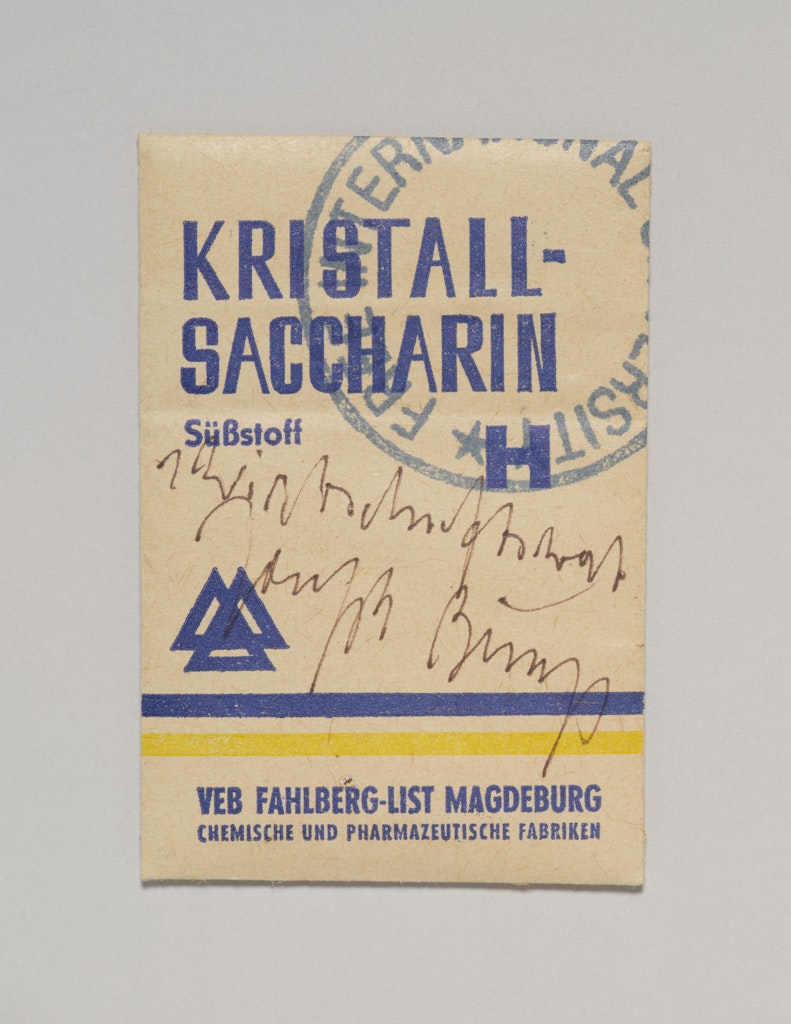 Wirtschaftswert Kristall-Saccharin (Economic Value Crystal Saccharin)