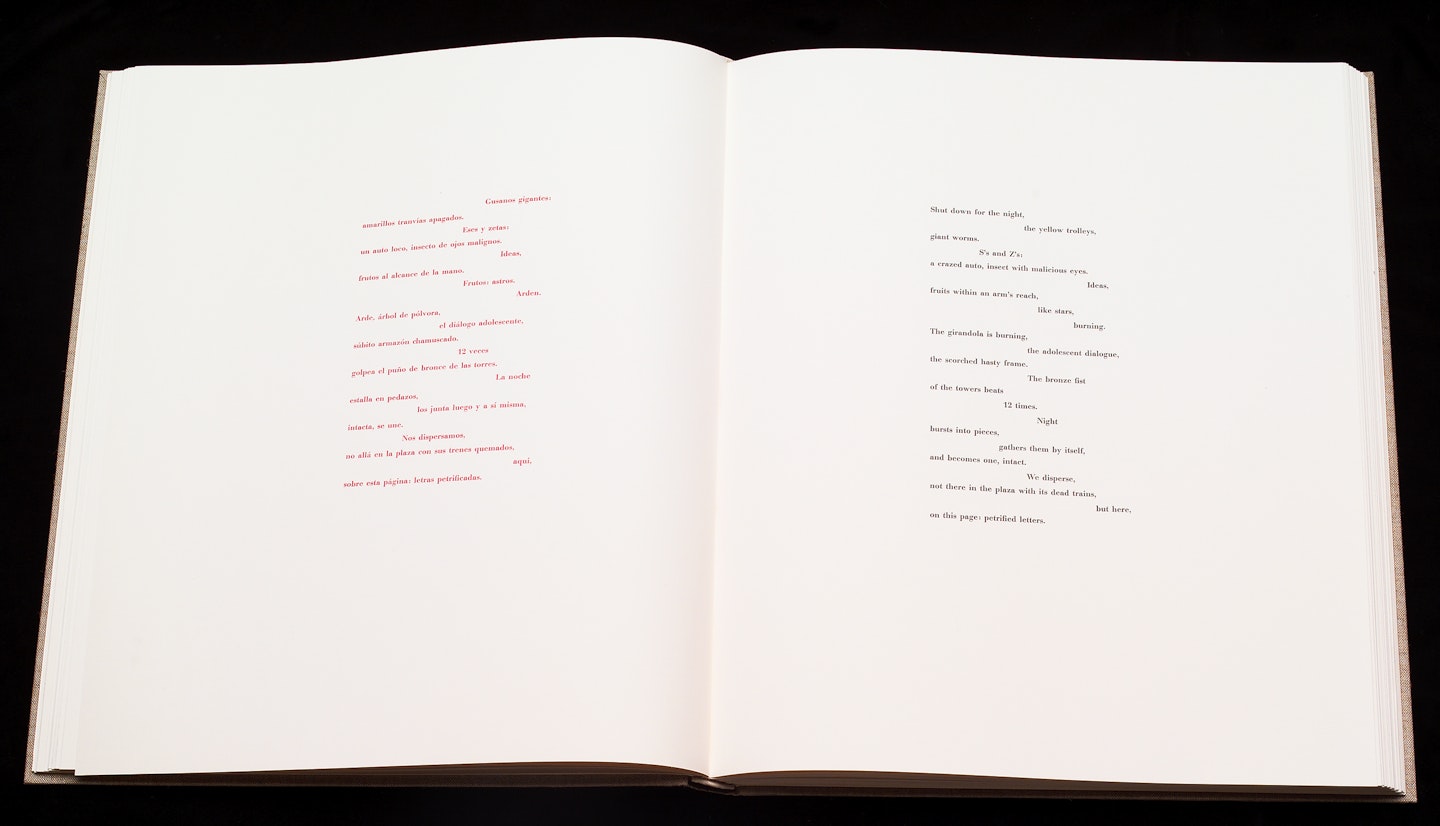 2-page spread of opened book
