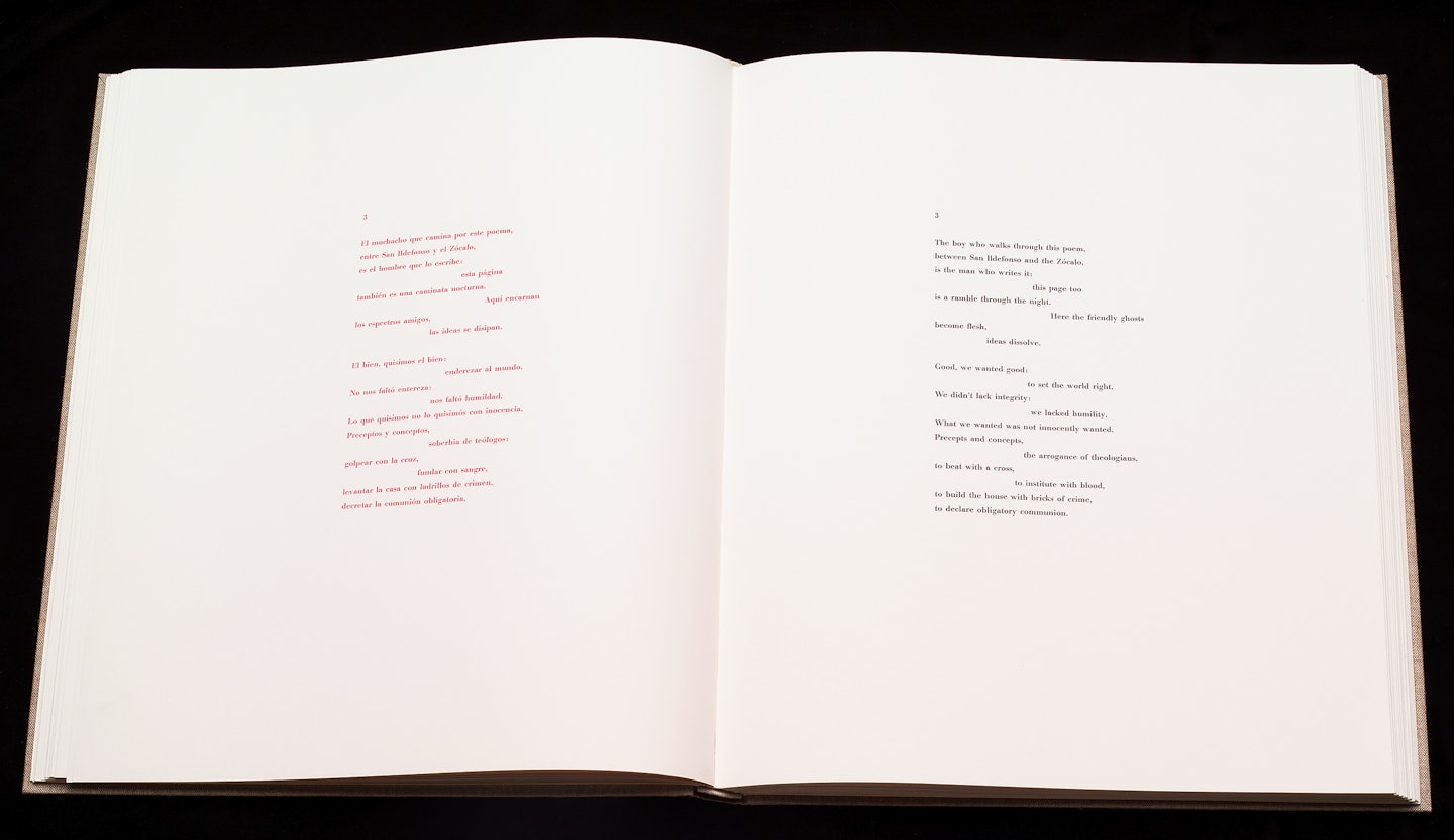2-page spread of opened book