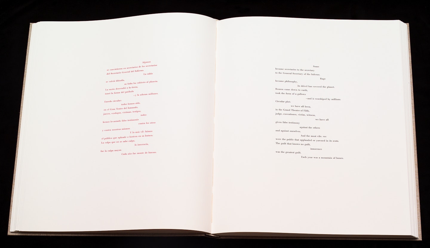 2-page spread of opened book