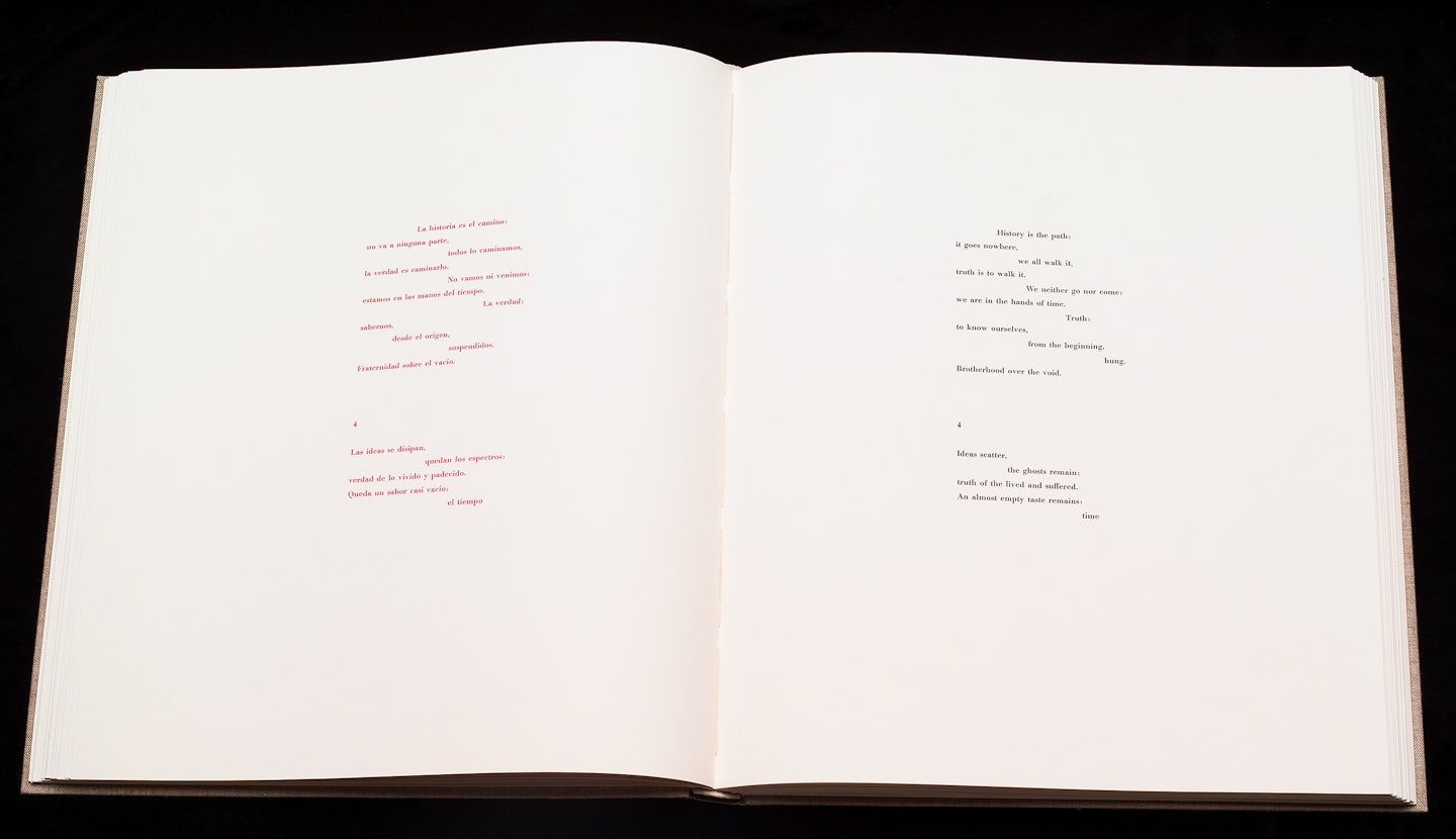 2-page spread of opened book