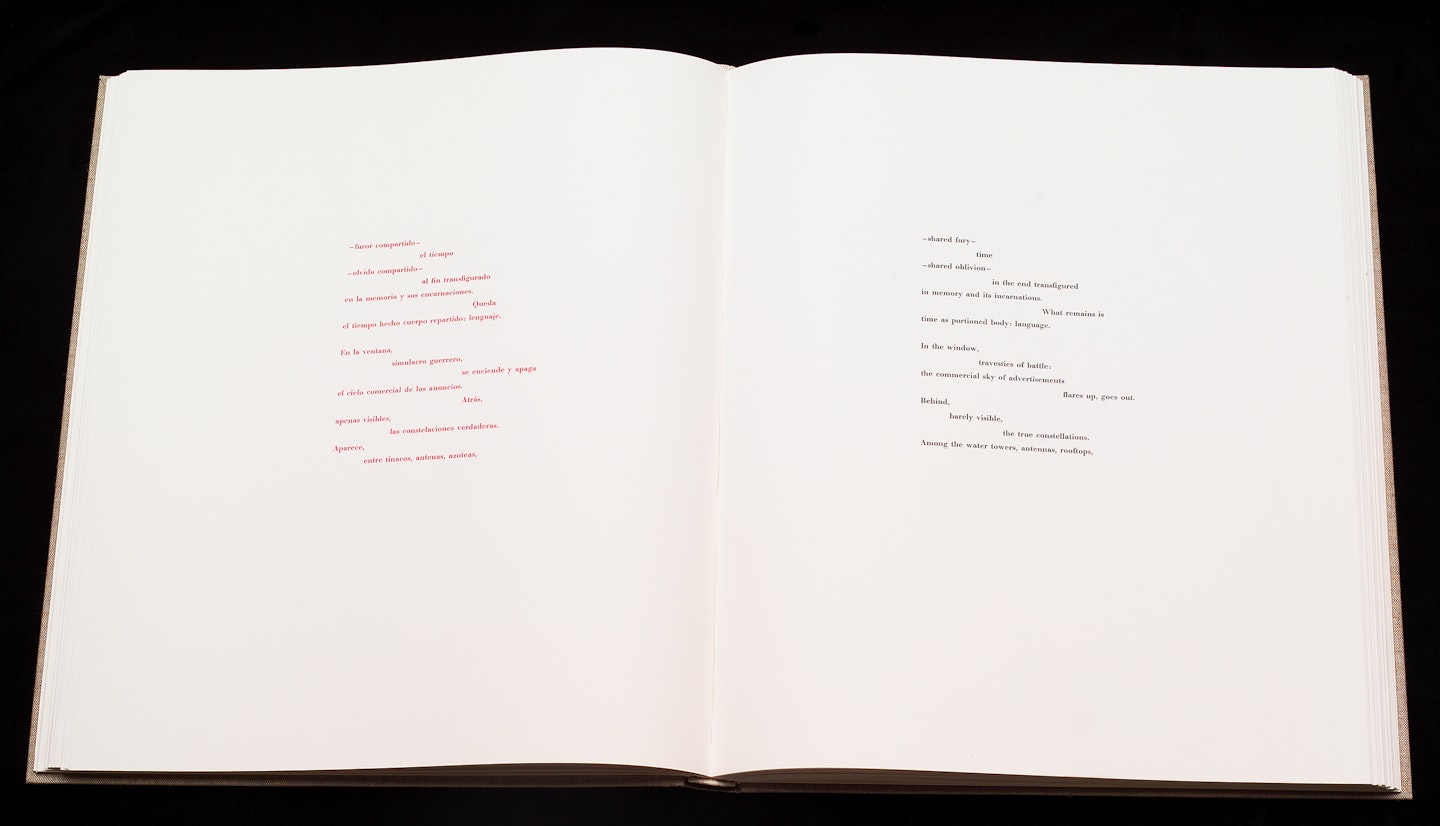 2-page spread of opened book