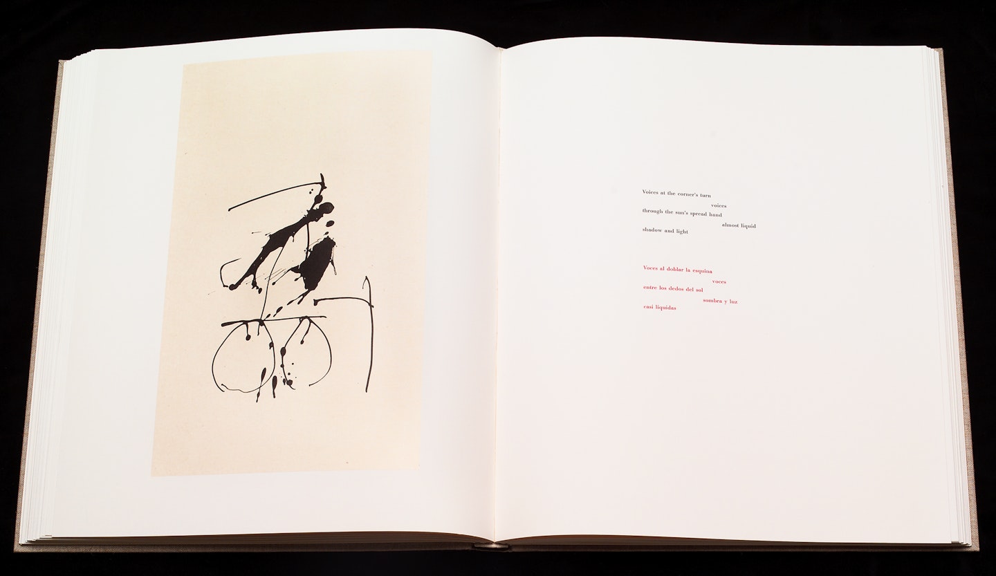 2-page spread of opened book