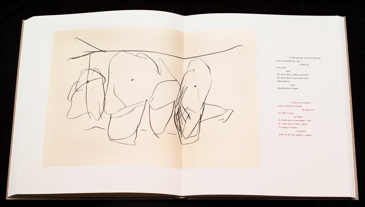 2-page spread of opened book