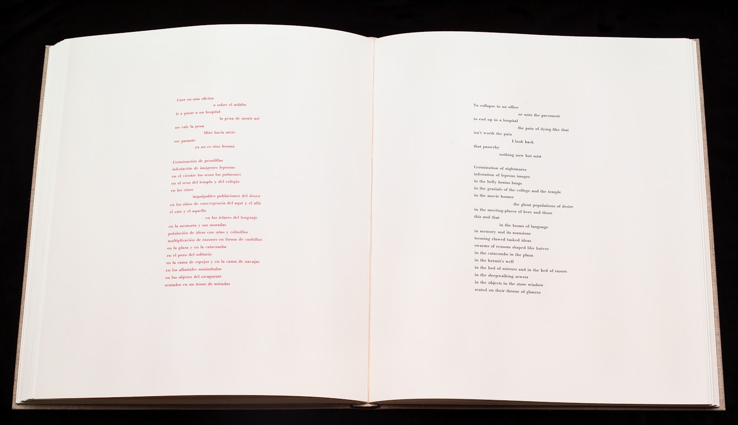 2-page spread of opened book