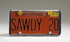 Souvenir License Place for Sawdy