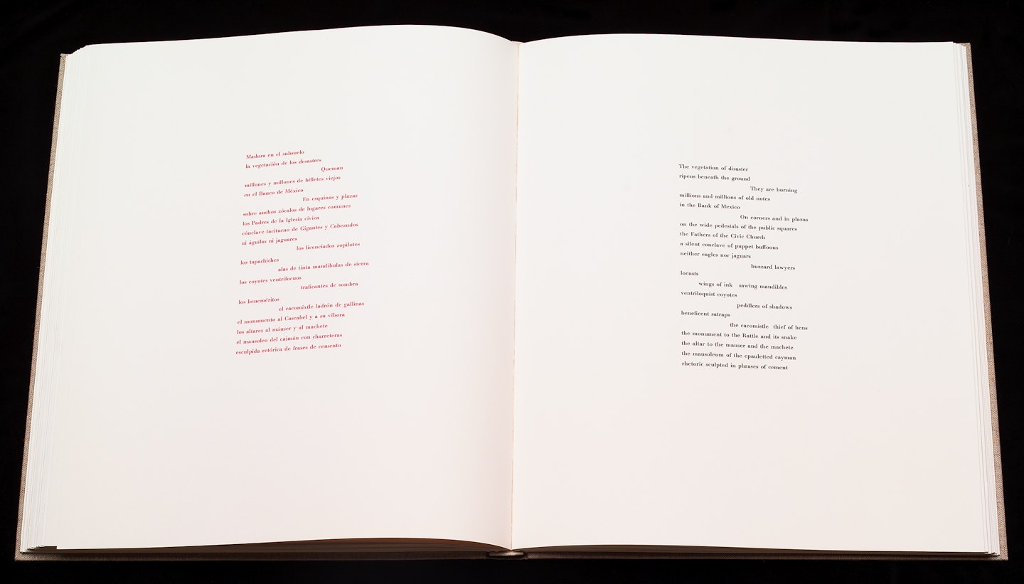 2-page spread of opened book