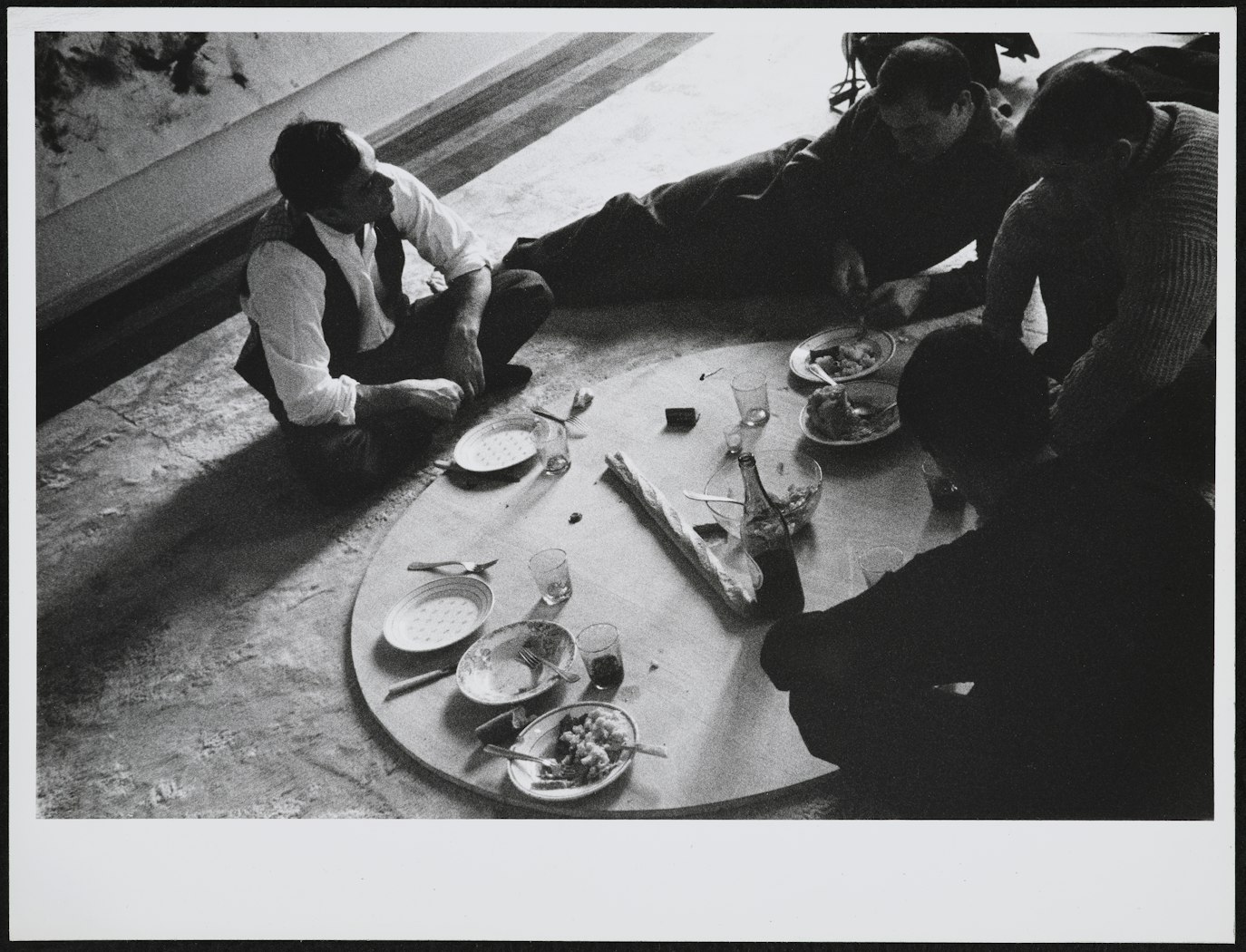 Yves Klein dinner, artist's apartment, 14 rue Campaggne-Première, Paris