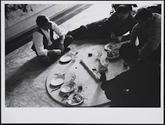Yves Klein dinner, artist's apartment, 14 rue Campaggne-Première, Paris