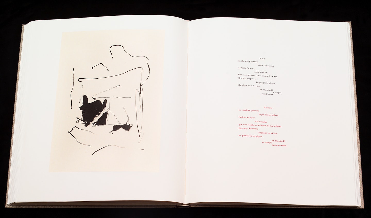 2-page spread of opened book