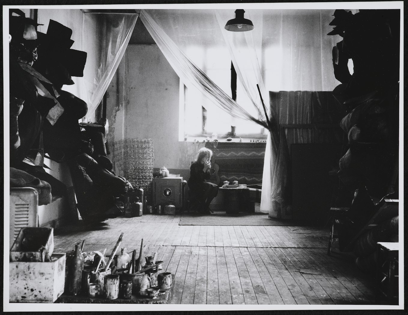 Marta Minujín portraits, artist's home, Paris