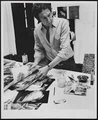 Robert Rauschenberg, artist's studio, Lafayette Street, NY