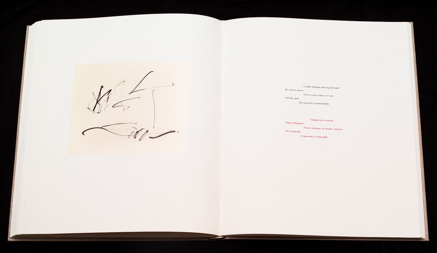 2-page spread of opened book