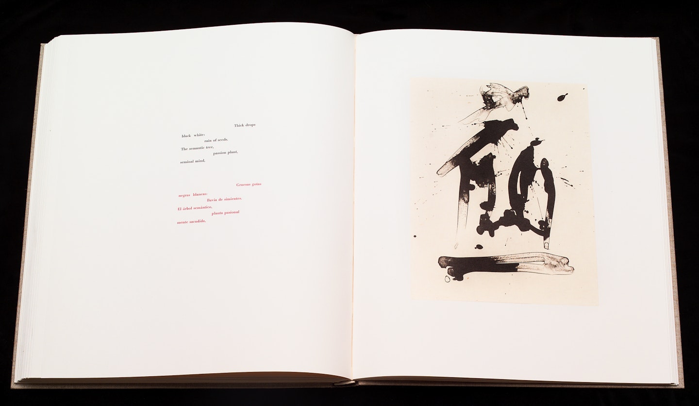 2-page spread of opened book